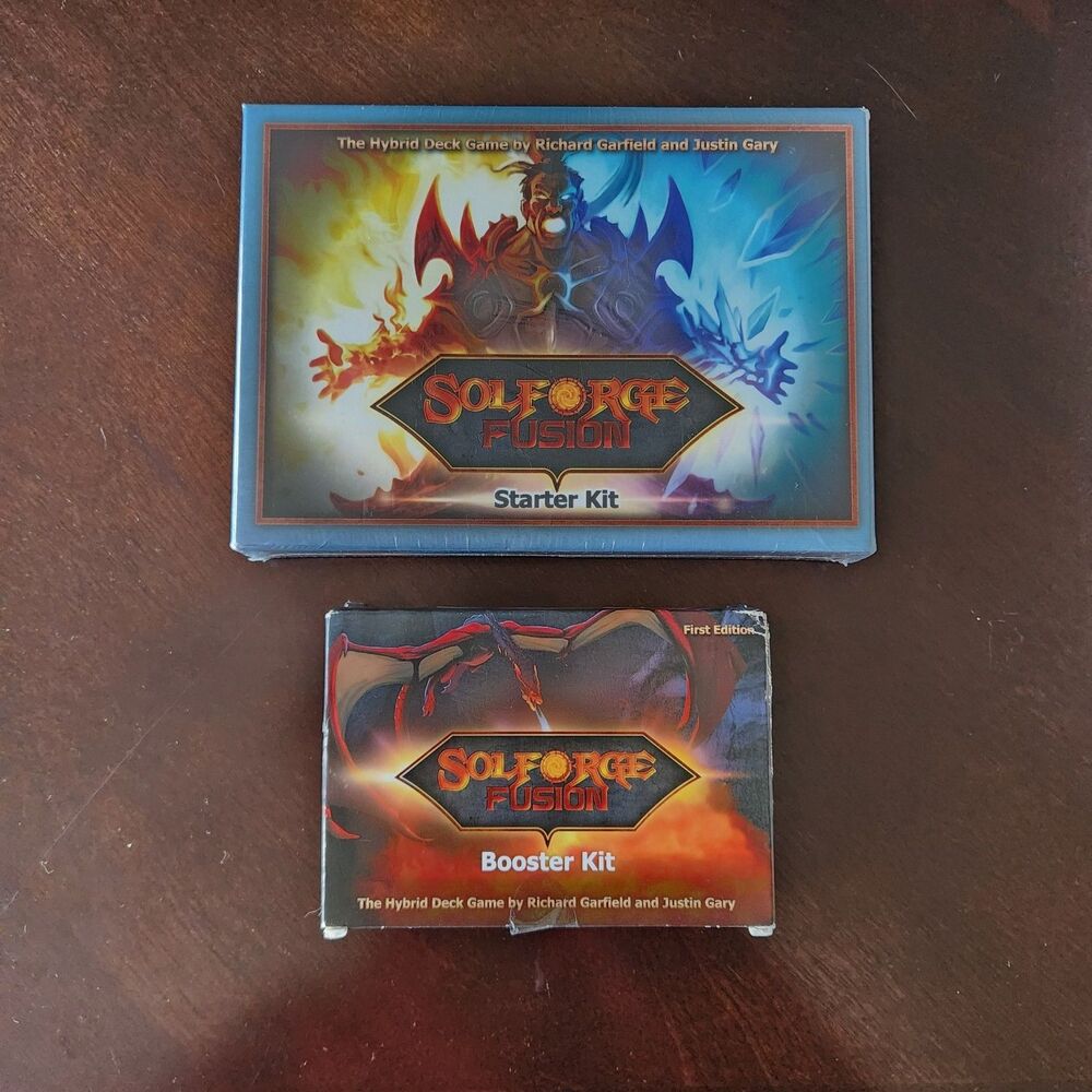 NIB Solforge Fusion Starter Kit And Booster Kit By Richard Garfield Sealed